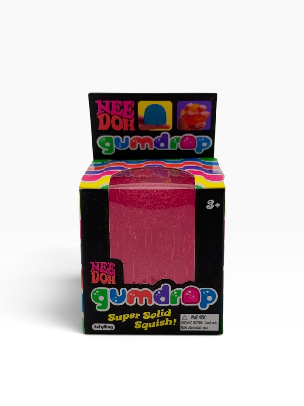 Needoh Gumdrop Super Solid Squish - Pink